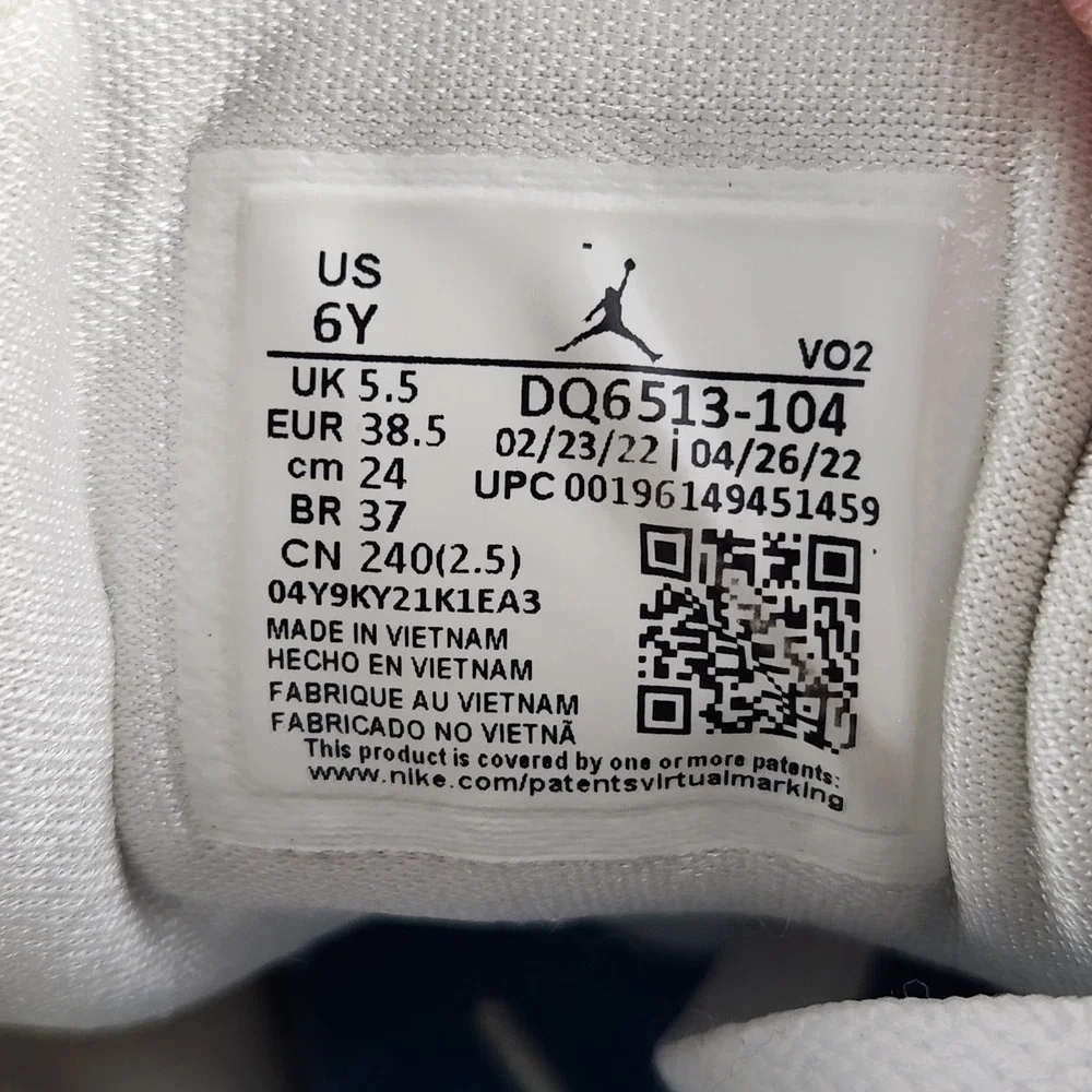 Jordan Basketball Shoes Unisex Kids 6Y‎ White Luka 1 University Blue DQ6513-104